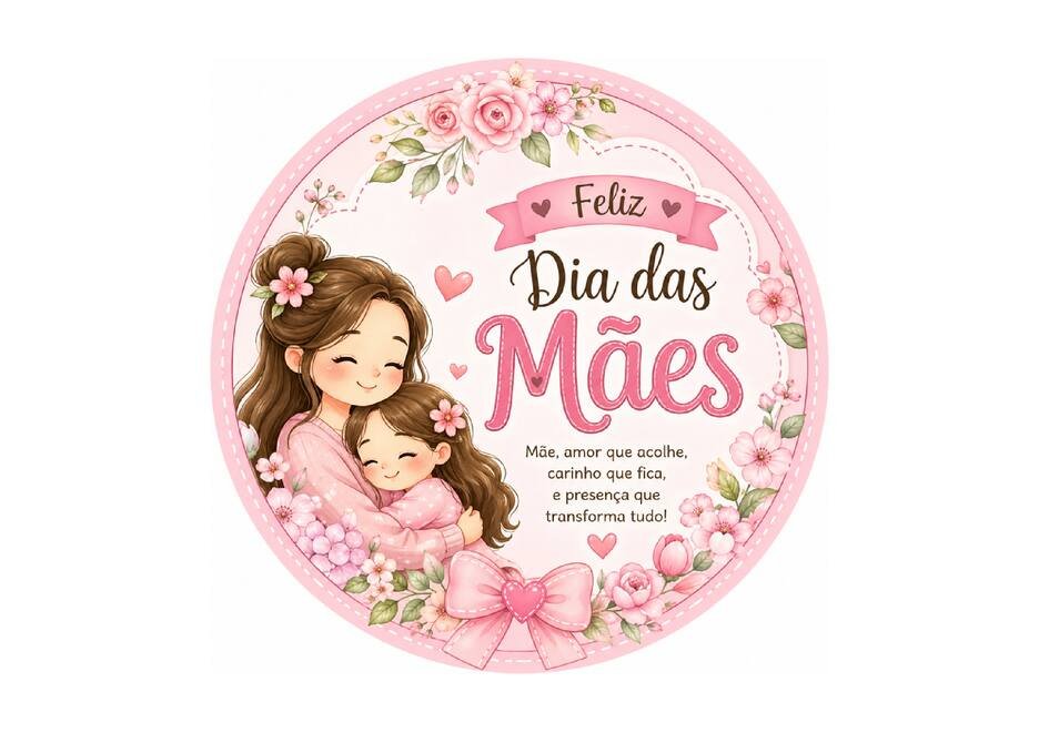 Painel dia das mães redondo para imprimir grátis para imprimir página 2